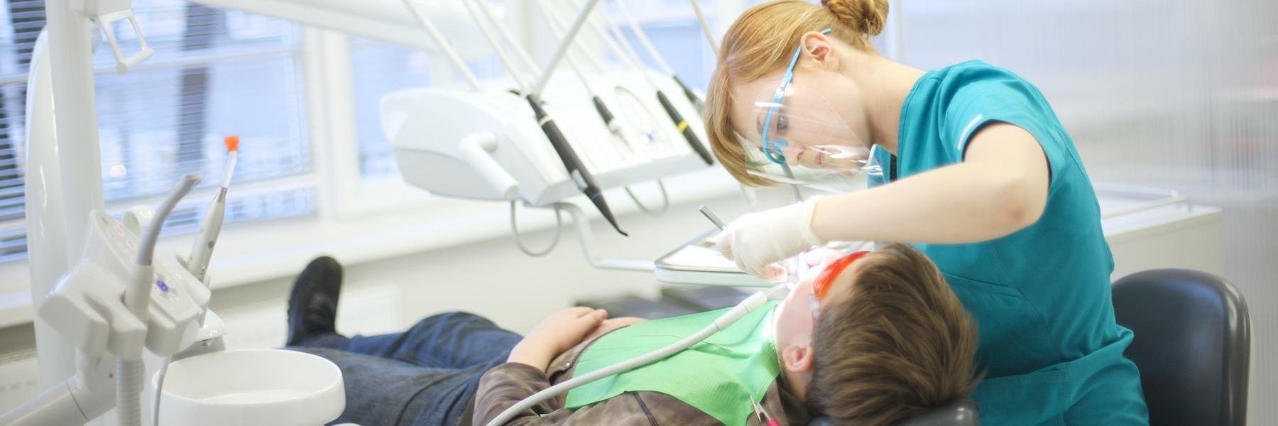 man at dentist in saint paul